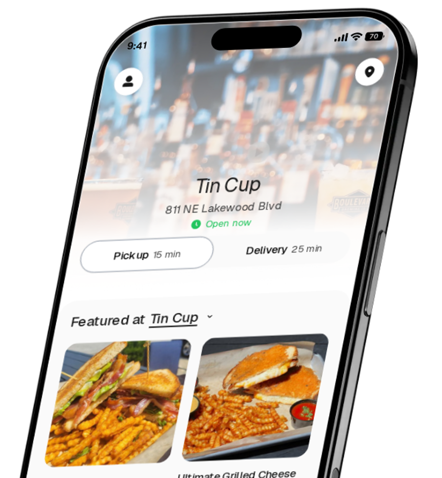 Tin Cup app preview