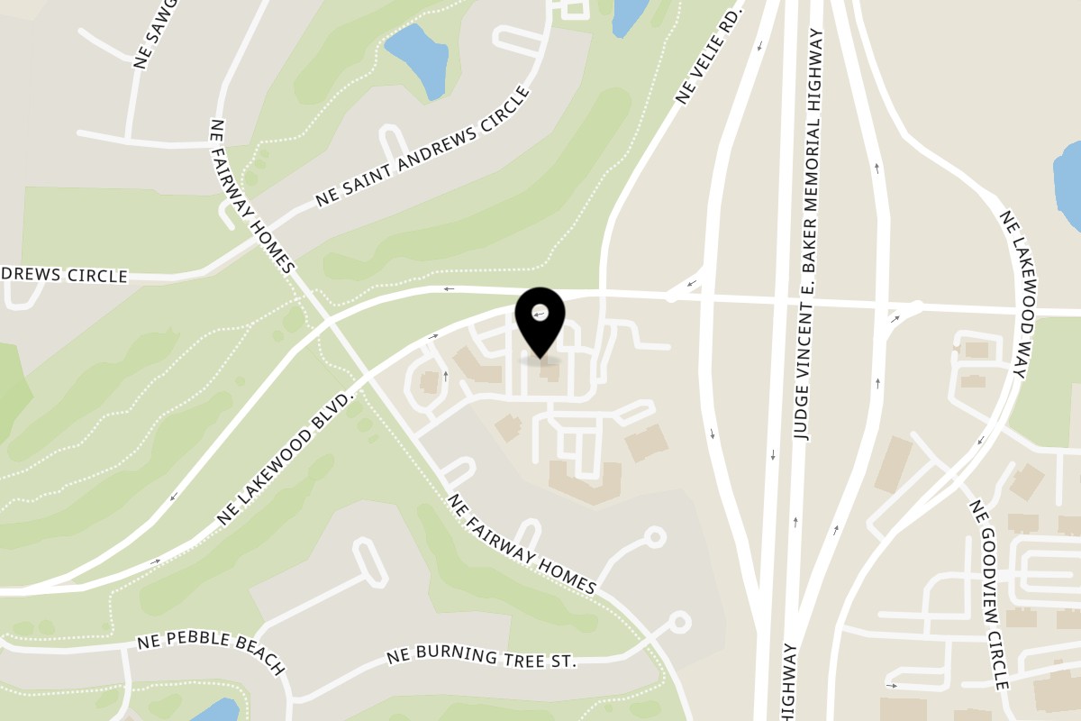 Map showing the location of Tin Cup on 811 NE Lakewood Blvd in Lee's Summit